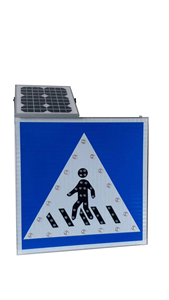 توجيه تحذير لمرور المشاة <span class=keywords><strong>led</strong></span> بالطاقة الشمسية العاكسة لسلامة المرور - Product Image 3