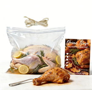 ถุงแช่เนื้อไก่งวงแบบใส ถุงสุญญากาศสำหรับเนื้อปรุงสุก ปลาปรุงสุก <span class=keywords><strong>ไข่</strong></span>ดอง ใช้ตรวจสอบกระบวนการแช่ - Product Image 5