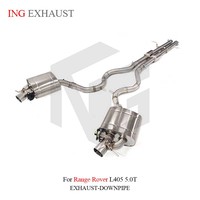 Catback d'échappement en acier inoxydable ING pour Land Rover Range Rover L405 5.0T avec silencieux à soupape pièces de Performance de course automobile