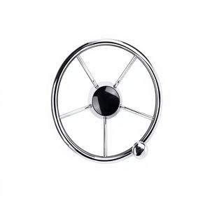 Volante Marino de Acero Inoxidable de 13.5 Pulgadas con Timón para Lancha Rápida, Accesorios Esenciales para Yates y Lanchas Rápidas - Product Image 4