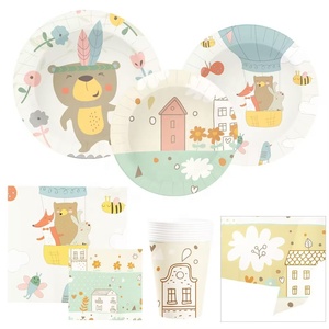 ชุดจานชามกระดาษสำหรับงานวันเกิดเด็ก DAMAI จานกระดาษ แก้วกระดาษ ผ้าเช็ดปาก สำหรับงานวันเกิดเด็ก - Product Image 3