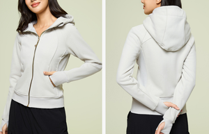 Conjunto de Roupas Esportivas Femininas Casual de 2 Peças com Moletom e Calças de Treino com Gola Laço - Product Image 5