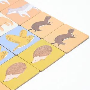 Custom Printing Flash Memory Card Game Fabricante Impresso Crianças Crianças Criança Combinando Cartão Flash Com Caixa