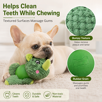 Jouet en peluche personnalisé pour chien avec balle à mâcher en caoutchouc pour soulager l'ennui et les ventes en magasin