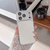 Étui de téléphone effet miroir pour iPhone 18Pro 17, 16, 15, 14, 13, 12, 11Pro Plus, étui de téléphone anti-chute