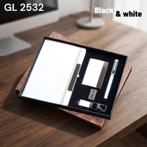Nouveau kit d'affaires de luxe personnalisé, carnet, porte-cartes, stylo, porte-clés, ensemble cadeau d'entreprise, fabrication artisanale en métal, cuir, impression sérigraphique - Product Image 2