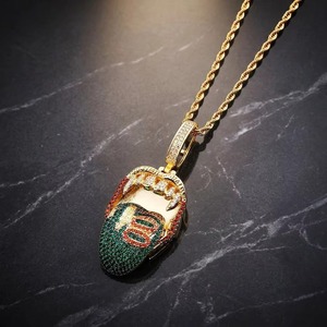 Pendentif en diamant Moissanite le plus vendu, accessoire de bijouterie fine et élégante avec un design de pierre scintillante de luxe pour femmes et hommes - Product Image 5