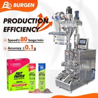 Machine de remplissage automatique de poudre sur mesure en gros, machine d'emballage de sachets pour petites entreprises, emballage vertical multifonctionnel