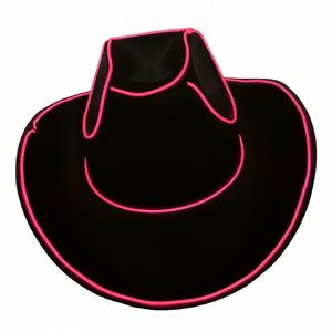 Wholesale Music Festival LED Cowboy <b>Hat</b> Fashion Light Halloween Cowgirl <b>Hat</b> - Product Image 1