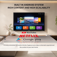 TV Hotel Pintar 85 Inci 4K Layar LCD Android 3840 X 2160 WiFi Sinyal Digital OSD Multibahasa Hitam