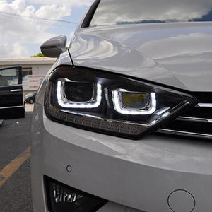 Ensemble de phares avant pour <span class=keywords><strong>Golf</strong></span> <span class=keywords><strong>Sportsvan</strong></span> 2016-2020, mise à niveau, phares LED 12V, lentille de projecteur - Product Image 2