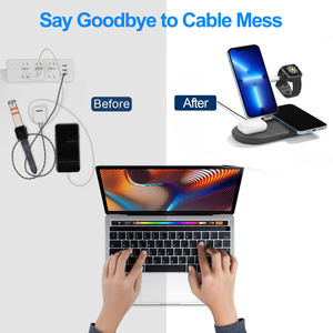 แท่น<span class=keywords><strong>ชาร์จ</strong></span>ไร้สายพับได้อเนกประสงค์<span class=keywords><strong>แบ</strong></span>บตั้งโ<span class=keywords><strong>ต</strong></span>๊ะ15W แท่น<span class=keywords><strong>ชาร์จ</strong></span>ไร้สายสำหรับสมาร์ทโฟน - Product Image 3