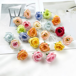 Têtes de fleurs de rose en soie de 3,5 cm de diamètre pour accessoires de photographie de mariage et décorations d'intérieur - Product Image 2