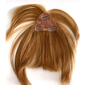 Offres du Black Friday : Franges coupées droites en cheveux humains Remy indiens, lisses, sans nœuds, saines, 100 % cheveux humains, à clipser, couleurs plus foncées - Product Image 3