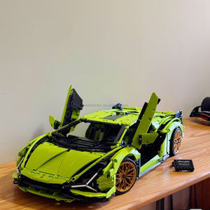 Voiture Technic Lamborghini Sian compatible Lego, ensemble de blocs de construction ABS à l'échelle 1:8, thème voitures, jouet château, cadeau pour enfants - Product Image 2
