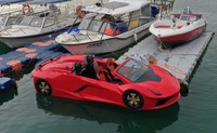 Hydro-Jet Car, bateau à moteur électrique à quatre places, haute performance, en fibre de verre, télécommandé, pour le tourisme et les excursions