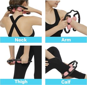 Vòng Clip Chân Yoga 4 Bánh Xe U Hình Dạng PP + PU Chất Liệu Unisex Yoga Tập Thể Dục Con Lăn 360way - Product Image 6
