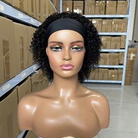 Perruque Bandeau Cheveux Bouclés Crépus – Perruque Bandeau Entièrement Faite à la Machine pour Femmes Noires, Sans Lacet, Sans Colle – Fournisseur
