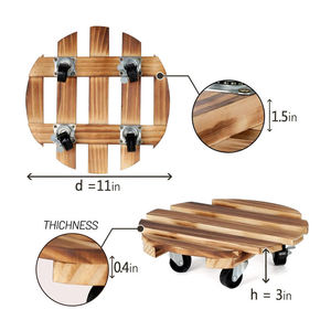<strong>Plant</strong> Caddies With <strong>Wheels</strong> Durable Sturdy,<strong>Plant</strong> Caddy With Smooth Sliding <strong>Wheels</strong> Heavy Duty Rolling <strong>Plant</strong> <strong>Stand</strong> - Product Image 5
