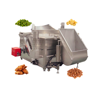 自動供給排出混合麺ナムキンチンチンフライヤー大豆カシューナッツピーナッツ揚げ機 - Product Image 1