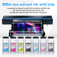 Sac d'encre éco-solvant 500 ml TR TR2 TE TE2 avec puce compatible pour Roland SG3-540 SG2-640 SG3-300 SG3-540 VG-540 VG-640
