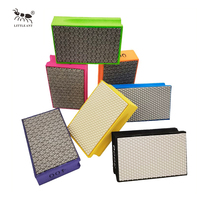 LITTLE ANT OEM/OBM Tampon de polissage manuel en résine électrolytique, bloc abrasif diamanté émeri de haute qualité, épaisseur 30 mm, moyenne