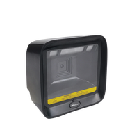 Lector de Códigos QR Inalámbrico 2D Omnidireccional con Escaneo Automático, Escáner de Códigos de Barras USB de Escritorio