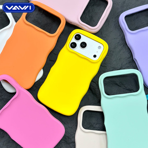 Funda de Silicona JOYPORODO V-S06, Diseño Original, Moderna, con Ondas, Color Sólido, para iPhone 16 17 Pro Max - Product Image 4