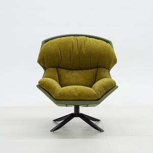 Fauteuil de salon de style rétro de luxe Source Factory avec base fixe et dossier rembourré en duvet pour la maison, l'hôtel, le bureau, le salon - Product Image 4