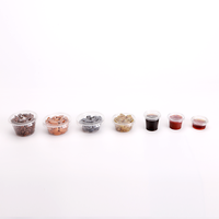 Mini récipients de sauce en plastique de 0.75oz Distributeur de sauce Tasses en plastique avec couvercles