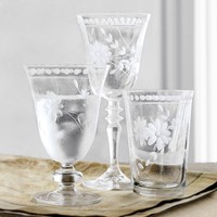Verres à vin en cristal Vintage de luxe verres à Globlet gravés personnalisés coupe à la main Vintage gravé flore vin Champagne verre gobelet