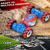 Coche de acrobacias RC HOSHI 1611 PRO 1/24 2.4G con control por gestos y reloj, rotación 360°, 2 baterías, en stock en EE. UU., ideal para regalos de Navidad