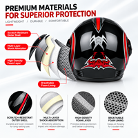 Casque de course intégral aérodynamique finition mate ou brillante pour moto, certifié CE, équipement de conduite léger