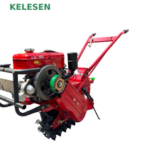 Motoculteur diesel 8 CV, mini-tracteur pour vergers et plantations de thé, cultivateur multifonctionnel pour fossés et désherbage