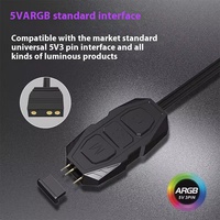 Cable de extensión de fuente de alimentación de interfaz 5V3Pin a SATA adecuado para ventilador de refrigeración de ordenador adaptador de extensión RGB