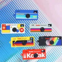 Appareil photo numérique Kodak Charmera rectangulaire avec porte-clés, 35 mm/F2.4, avec flash, 5 couleurs, couleur aléatoire, cadeau