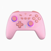 Control Inalámbrico para Nintendo Switch/PC/Android con Joystick de Efecto Hall, Giroscopio de Seis Ejes y Luz RGB