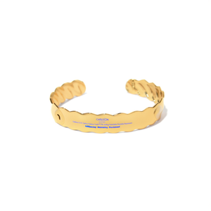 Brazalete de Moda en Acero Inoxidable 316L con Baño de Oro PVD, Sostenible y Resistente - Product Image 2