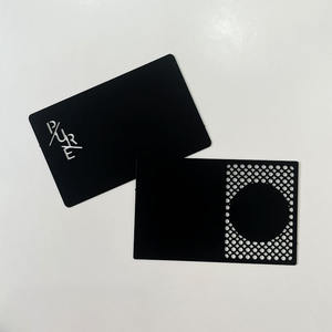 Échantillon gratuit Cartes métalliques intelligentes NFC Noir mat 215/216 <span class=keywords><strong>Carte</strong></span> de visite <span class=keywords><strong>virtuelle</strong></span> NFC en métal avec logo - Product Image 5