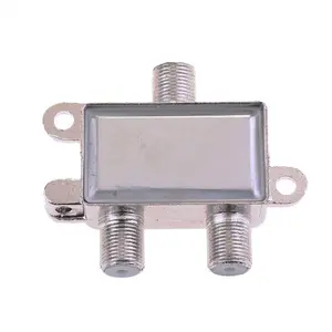 TV Splitter 1-2 TV nối F đồng trục nam nối cho cáp TV Antenna nối chất lượng cao mạ niken