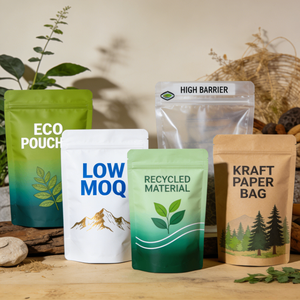 Sacs alimentaires personnalisés en PE mat transparent, refermables, écologiques et recyclables, à faible MOQ - Product Image 6