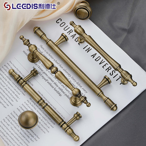 LGEDIS Brass Cabinet Handles Bar Shape Traditional Style Durable Furniture Hardware for Cabinet Doors - Product Image 1