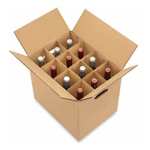 De 5 capas de cartón corrugado 6 vino de la botella de vino de embalaje de caja de cartón - Product Image 2