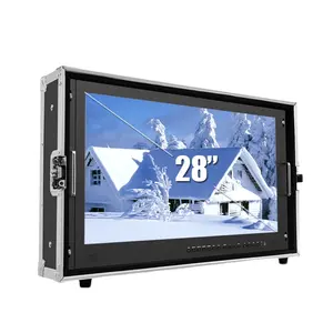 Monitor LCD Siaran 28 Inci Ultra-hd 4K DSLR untuk Pembuat Film