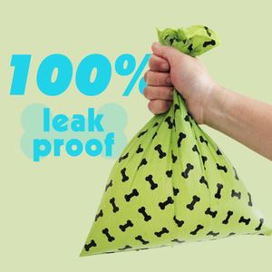 Vente en gros de rouleaux de sacs à déjections canines en polyester écologique, couleur personnalisée, anti-fuite et faciles à déchirer - Product Image 2