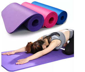Tapis de yoga écologique personnalisé, antidérapant, pour le sport et la remise en forme, épaisseur 8 mm à 15 mm, mousse confortable, pour exercices de Pilates, gymnastique - Product Image 1
