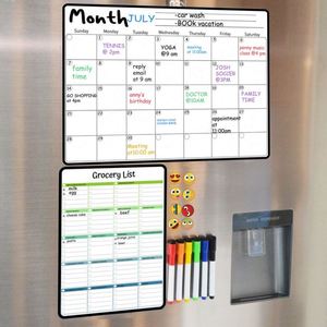 Pizarra Magnética Enrollable de Metal y PET para Refrigerador, Plegable, con Calendario Semanal y Tamaño Personalizado - Product Image 2