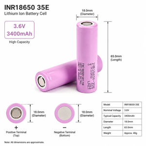 แบตเตอรี่ลิเธียมไอออนทรงกระบอก Victpower 18650-35E 3.6V-3500mAh เกรด A สำหรับอุปกรณ์อิเล็กทรอนิกส์สำหรับผู้บริโภค - Product Image 3