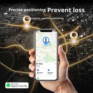 Nouveau porte-clés élégant avec GPS intégré, fonction de localisation <span class=keywords><strong>Apple</strong></span> Find My, alarme sonore, porte-clés, organisateur de clés avec suivi pour <span class=keywords><strong>Apple</strong></span> - Product Image 3