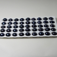 Perles d'eau douce naturelles cultivées HQ GEMS, rondes, noires foncées, de 6 mm à 8 mm, en vrac, pour la fabrication de bijoux, en solde
